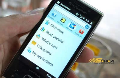 Giao diện của Marketplace với trên cùng là các ứng dụng download nhiều nhất, phía dưới là các chỉ mục đi vào.