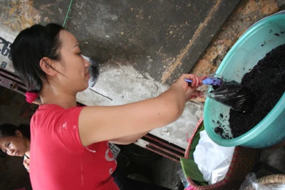 Rượu nếp cẩm...