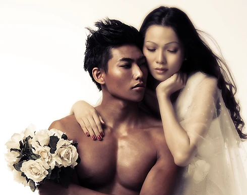 Kim Cương chụp ảnh bán nude ảnh 6