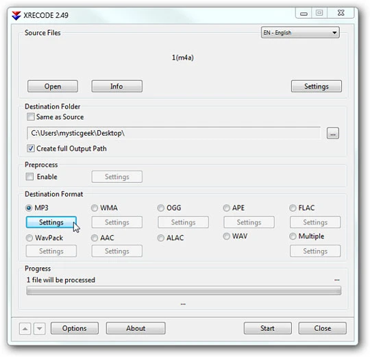 Thay đổi định dạng file audio dễ dàng với XRECODE ảnh 3