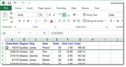Cách tạm thời ẩn hàng, cột trong Excel 2013 ảnh 4