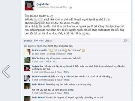 Choáng với lời chửi bố tục tĩu của nữ sinh ảnh 1