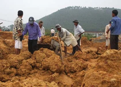 Đổ xô đào đá cảnh ở nghĩa địa ảnh 1