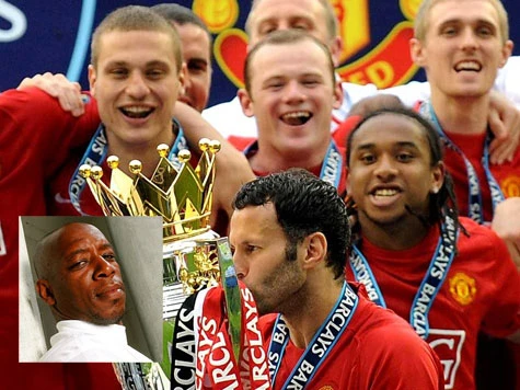 Theo Ian Wright (ảnh nhỏ), MU không thể lần thứ 3 liên tiếp vô địch Premier League.