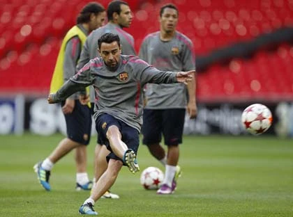 Chùm ảnh Man Utd và Barcelona tập luyện trước giờ G ảnh 16