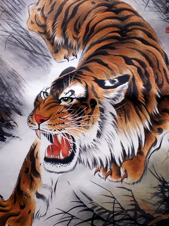 Cả làng giàu nhờ tranh hổ ảnh 1 Cả làng giàu nhờ tranh hổ ảnh 1