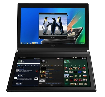 Laptop hai màn hình của Acer giá 1.200 USD ảnh 4 Laptop hai màn hình của Acer giá 1.200 USD ảnh 4