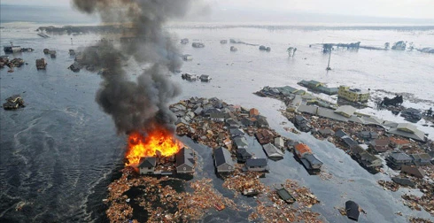 Vùng Đông Bắc Nhật Bản chịu ảnh hưởng nặng nề.