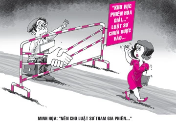 Sửa đổi Bộ luật Tố tụng dân sự: Nên cho luật sư tham gia phiên hòa giải ảnh 1