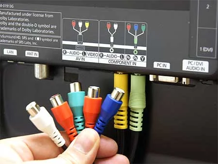 TV có nhiều kết nối. Ảnh: Cnet.