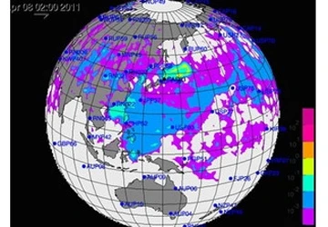 Mây phóng xạ lan dần đến Việt Nam vào ngày 7/4/2011 ảnh 1