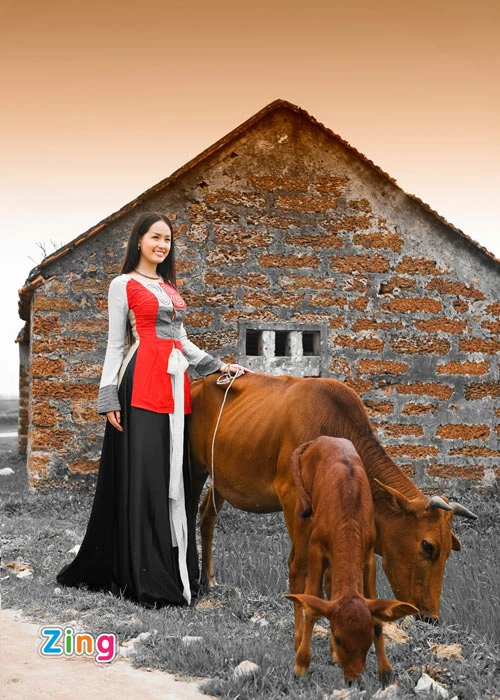 Mai Phương Thúy duyên dáng giữa đồng quê ảnh 7