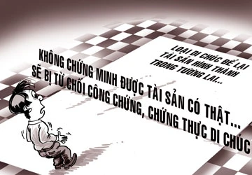 Lập di chúc khi chưa có tài sản thật? ảnh 1