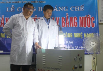 Công bố phát minh máy phát điện dùng nước đầu tiên thế giới ảnh 1