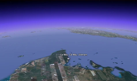Xúc động ngắm mũi Cà Mau từ vũ trụ ảnh 5 Xúc động ngắm mũi Cà Mau từ vũ trụ ảnh 5