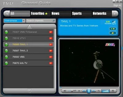 TVUPlayer - Truyền hình trực tuyến hỗ trợ kênh tiếng Việt ảnh 4