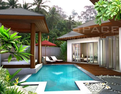 Bể bơi trong resort ảnh 4