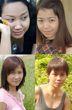 Bốn nhà thơ nhà văn trẻ: Thanh Xuân, Cấn Vân Khánh, Quỳnh Trang, Trang Hạ (Từ trên xuống, từ trái qua)