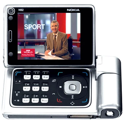 Nokia N92 được thiết kế đặc biệt để xem truyền hình và video. Ảnh: About.