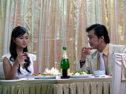 Thanh Trúc và Lý Hùng trong Mưa thủy tinh.