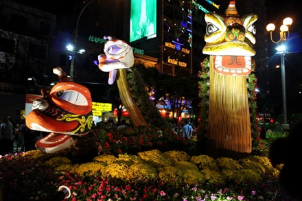 Chen lấn trên đường hoa Nguyễn Huệ ảnh 8