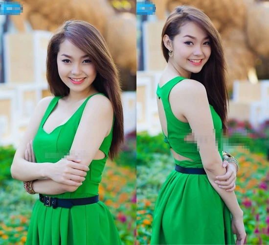 Mỹ nhân Việt rạng ngời sắc xanh ảnh 7 Mỹ nhân Việt rạng ngời sắc xanh ảnh 7