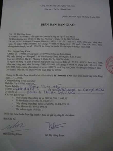 Chủ xe SH bị mất tại quán Soho đã nhận đền bù ảnh 1