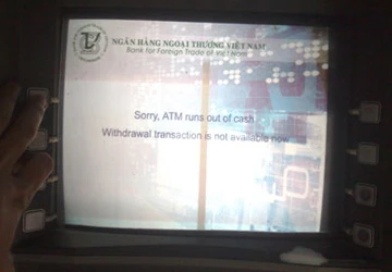 Hàng loạt ATM Vietcombank "cháy túi" tại Đà Nẵng ảnh 1 Hàng loạt ATM Vietcombank "cháy túi" tại Đà Nẵng ảnh 1