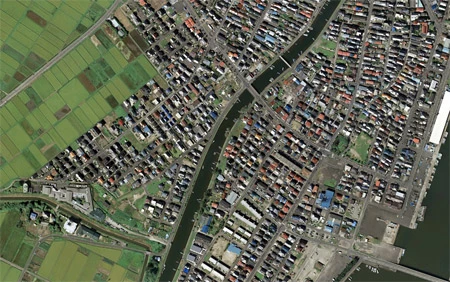 Nhật Bản trước và sau động đất qua Googe Earth ảnh 3