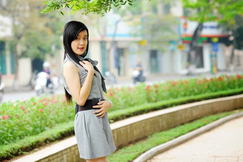 Hot girl Xuân Mai dạo phố phường Hà Nội ảnh 4 Hot girl Xuân Mai dạo phố phường Hà Nội ảnh 4