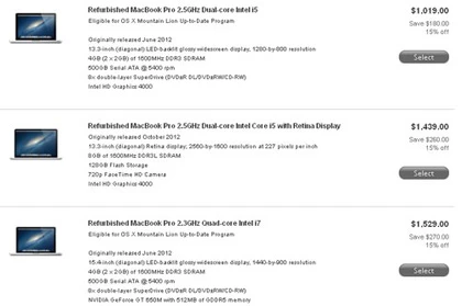 MacBook Pro Retina hàng "refurbished" giá từ 29,9 triệu ảnh 1