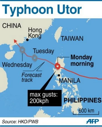 Siêu bão Utor đổ bộ Philippines, 1 người chết, 23 người mất tích ảnh 1
