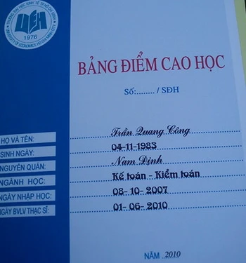 Bằng “thạc sĩ” giá 18 triệu đồng ảnh 2