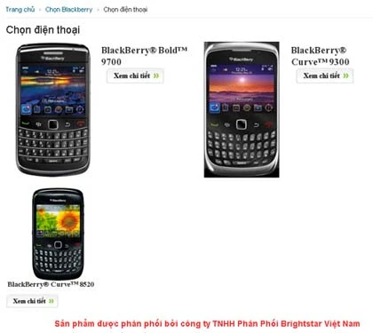 Trang web BlackBerry có tiếng Việt ảnh 2 Trang web BlackBerry có tiếng Việt ảnh 2