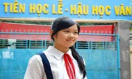 Em Nguyễn Dũng Phương Tâm, Trường THCS Kim Đồng, Q5. Ảnh: MAI HẢI