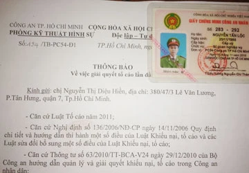 Một đại úy CA vay tiền bằng thẻ ngành ảnh 1