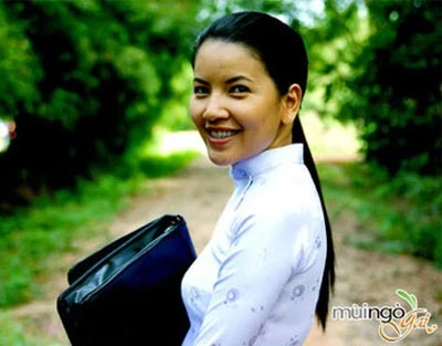 Ngọc Trinh trong phim "Mùi ngò gai". Ảnh: muingogai.com.