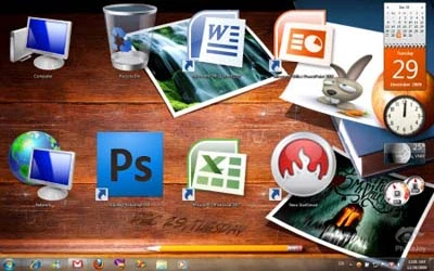 Biến hóa giao diện desktop trên Windows 7 ảnh 1 Biến hóa giao diện desktop trên Windows 7 ảnh 1