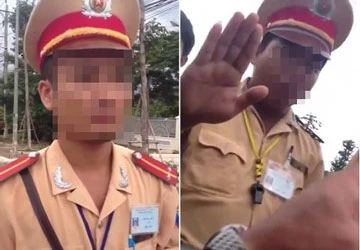 CSGT trong clip đang công tác tại huyện Đất Đỏ ảnh 1