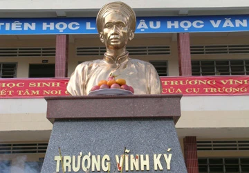 Bến Tre: Khánh thành tượng Trương Vĩnh Ký ảnh 1 Bến Tre: Khánh thành tượng Trương Vĩnh Ký ảnh 1