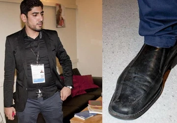 Sát thủ Na Uy bị ném giày trong phiên xử ảnh 1