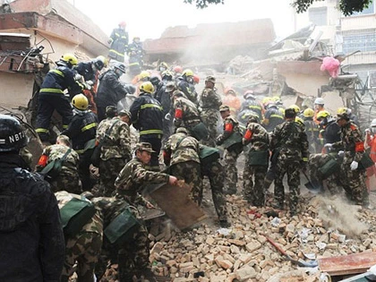 Trung Quốc: Tòa nhà 5 tầng bất ngờ đổ sập ảnh 4