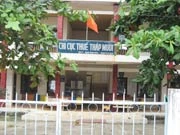 Chi cục Thuế huyện Tháp Mười, nơi để xảy ra nhiều sai phạm.