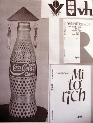 Hoạ sĩ Lê Huy Văn và chai Coca Cola đội nón bài thơ ảnh 2