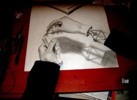 Tranh 3D đỉnh cao được vẽ bằng bút chì ảnh 14