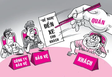 Xe khách bị mất, nhiều chủ quán đẩy đưa ảnh 1