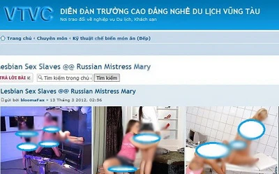 Ảnh sex tràn lan trên... diễn đàn trường học ảnh 1