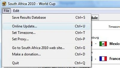 Theo dõi lịch thi đấu và tự động cập nhật kết quả World Cup 2010 ảnh 5 Theo dõi lịch thi đấu và tự động cập nhật kết quả World Cup 2010 ảnh 5