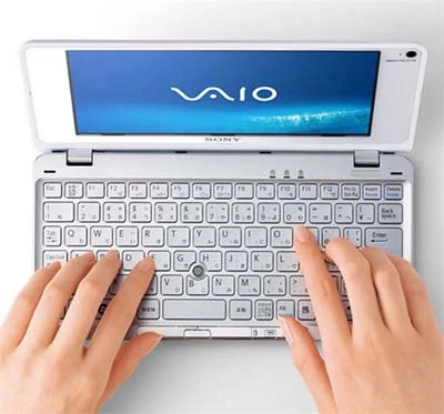 Vaio P31 mới nâng cấp sẽ có cả màu trắng. Ảnh: Technabob. Vaio P31 mới nâng cấp sẽ có cả màu trắng. Ảnh: Technabob.