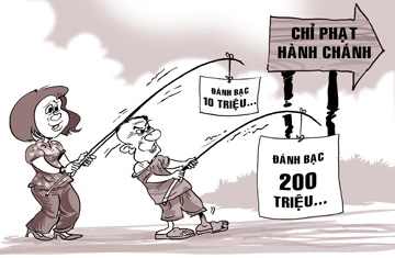 Đánh bạc 200 triệu đồng chỉ bị phạt hành chính? ảnh 1